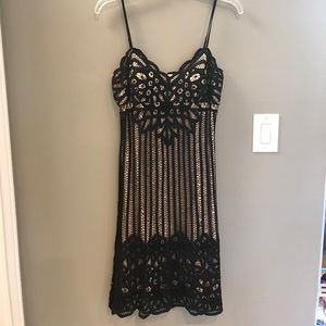 Lace beaded Sue Wong cocktail dress