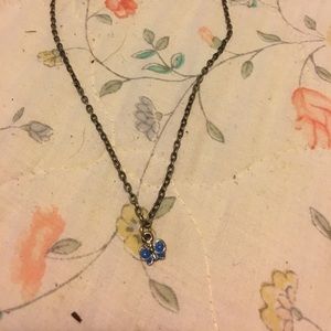 Cute tiny vintage butterfly necklace