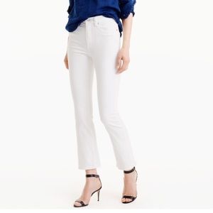 J Crew Billie boot crop jeans in white 26 NWT