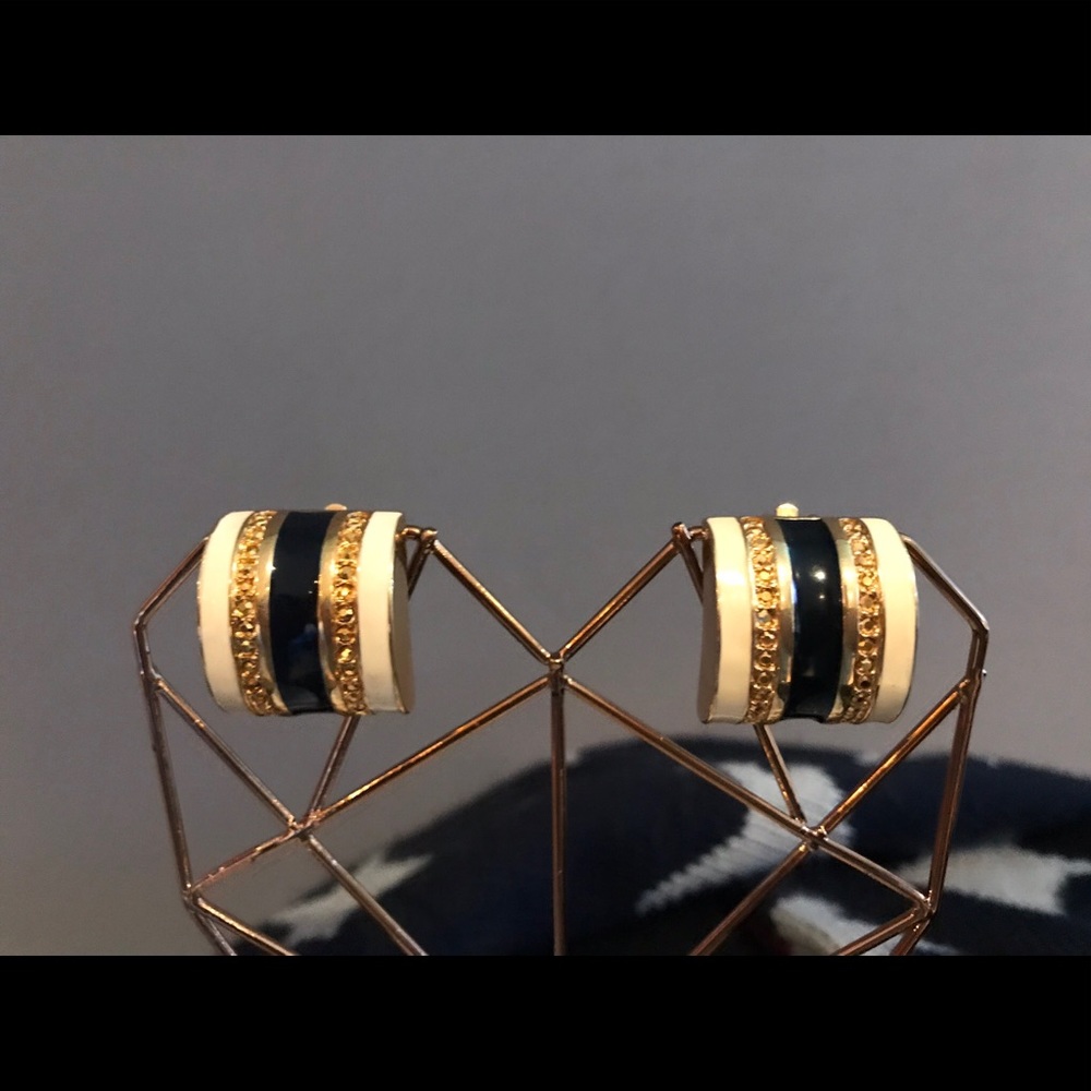 Vintage ST. JOHN clip-on earrings.