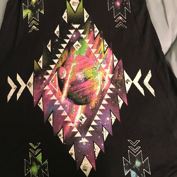 studded galaxy print tank! - Picture 2 of 4