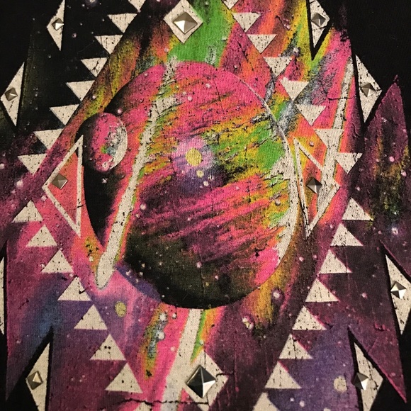 studded galaxy print tank! - Picture 3 of 4