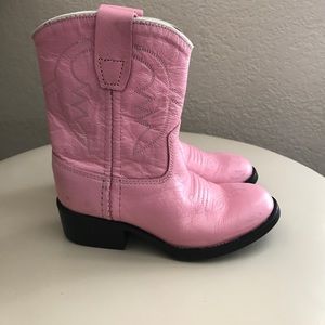 Pink cowgirl boots