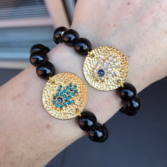Hamsa Beaded Bracelet - Picture 6 of 8