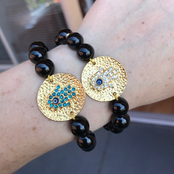 Hamsa Beaded Bracelet - Picture 5 of 8