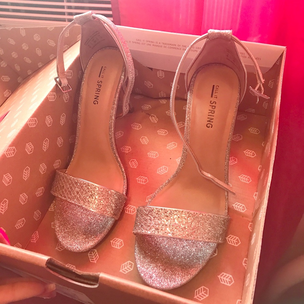 Silver heels