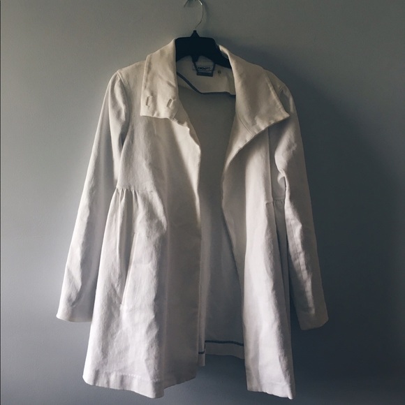 DKNY White Overcoat - Picture 4 of 6