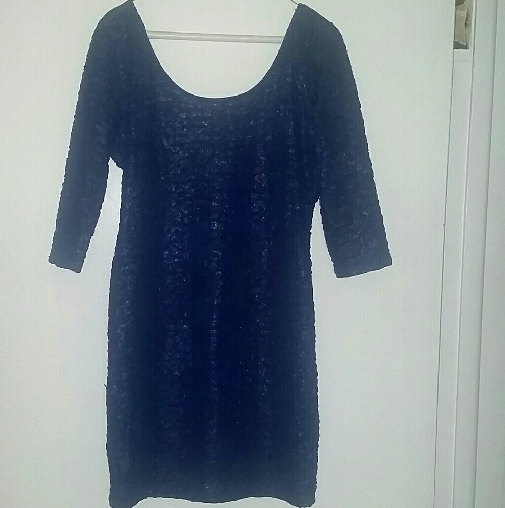 Blue material girl dress