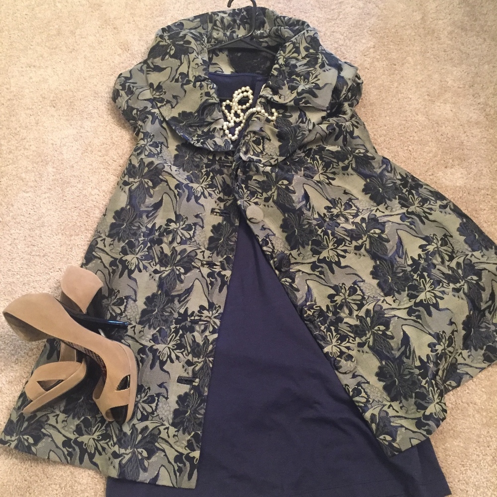 Beautiful Brocade dress Overcoat