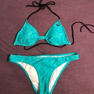 Aqua blue Roxy bikini