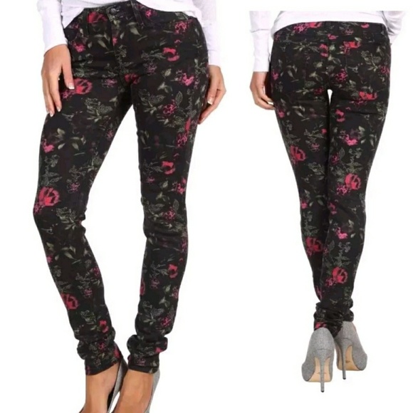 Joe's Jeans Denim - Joe's Skinny Electric Floral Print Jeans