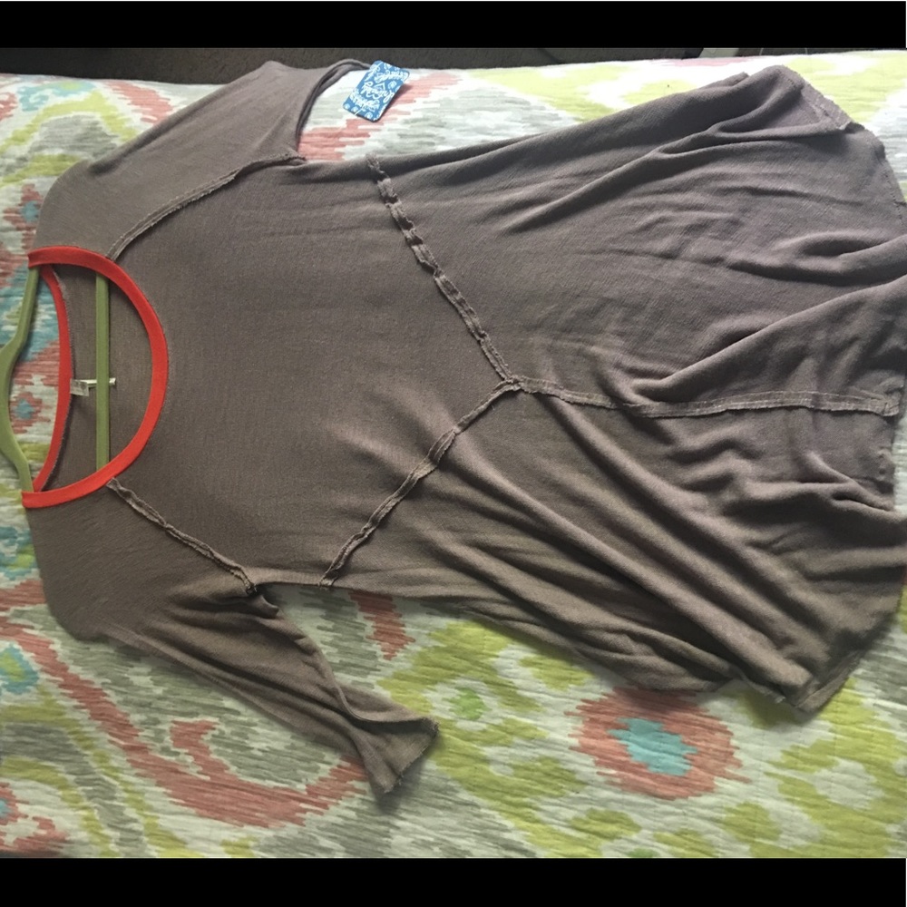 Taupe Free People Tunic
