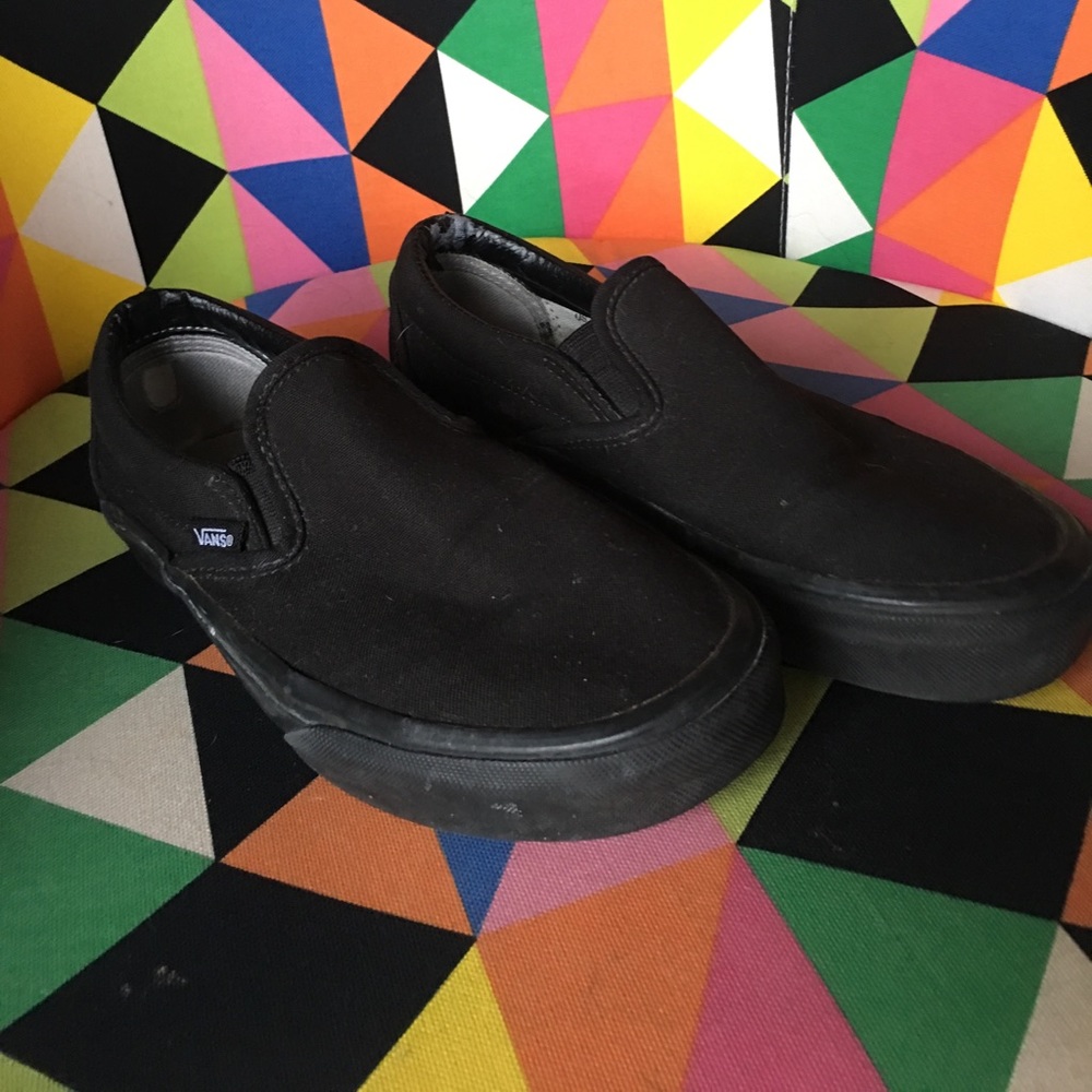 Black Slip on Vans