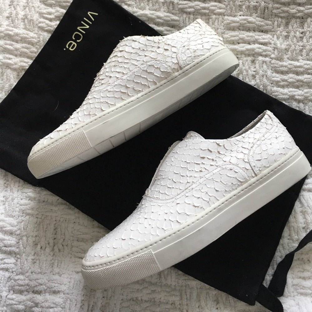 Vince White Nelson Optic White Sneakers - Picture 4 of 8