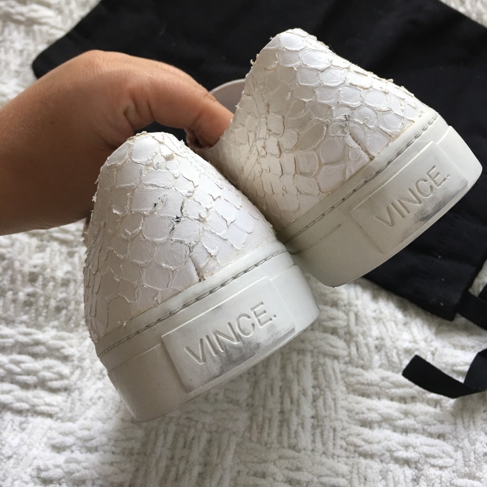 Vince White Nelson Optic White Sneakers - Picture 5 of 8