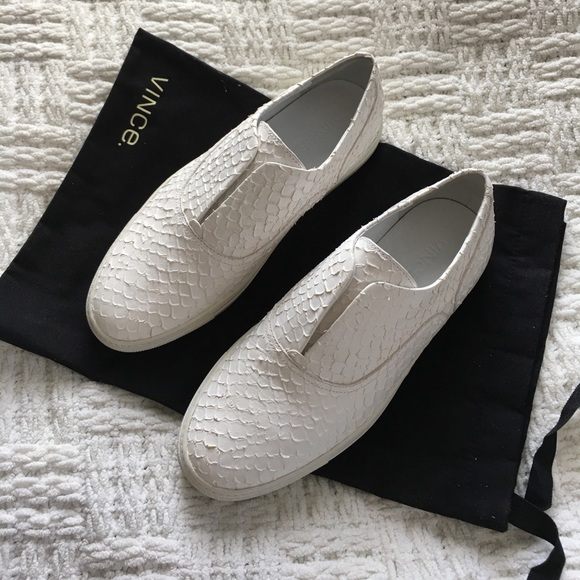 Vince White Nelson Optic White Sneakers - Picture 2 of 8