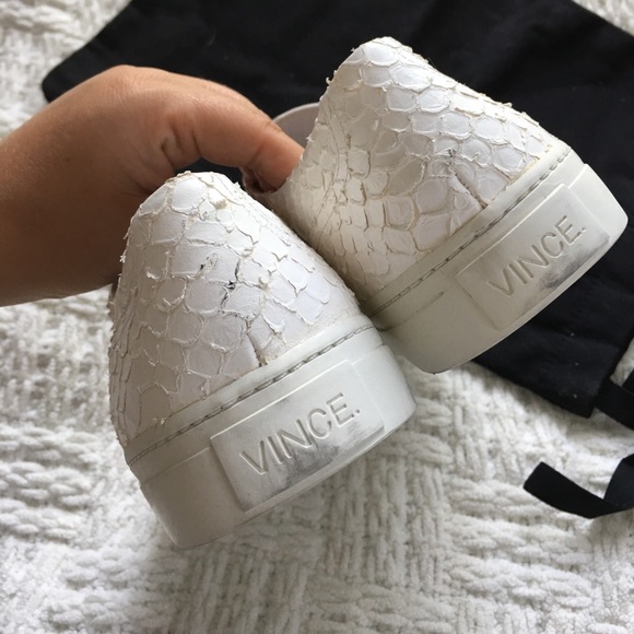 Vince White Nelson Optic White Sneakers - Picture 5 of 8