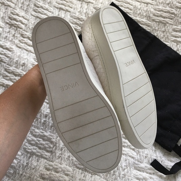 Vince White Nelson Optic White Sneakers - Picture 6 of 8