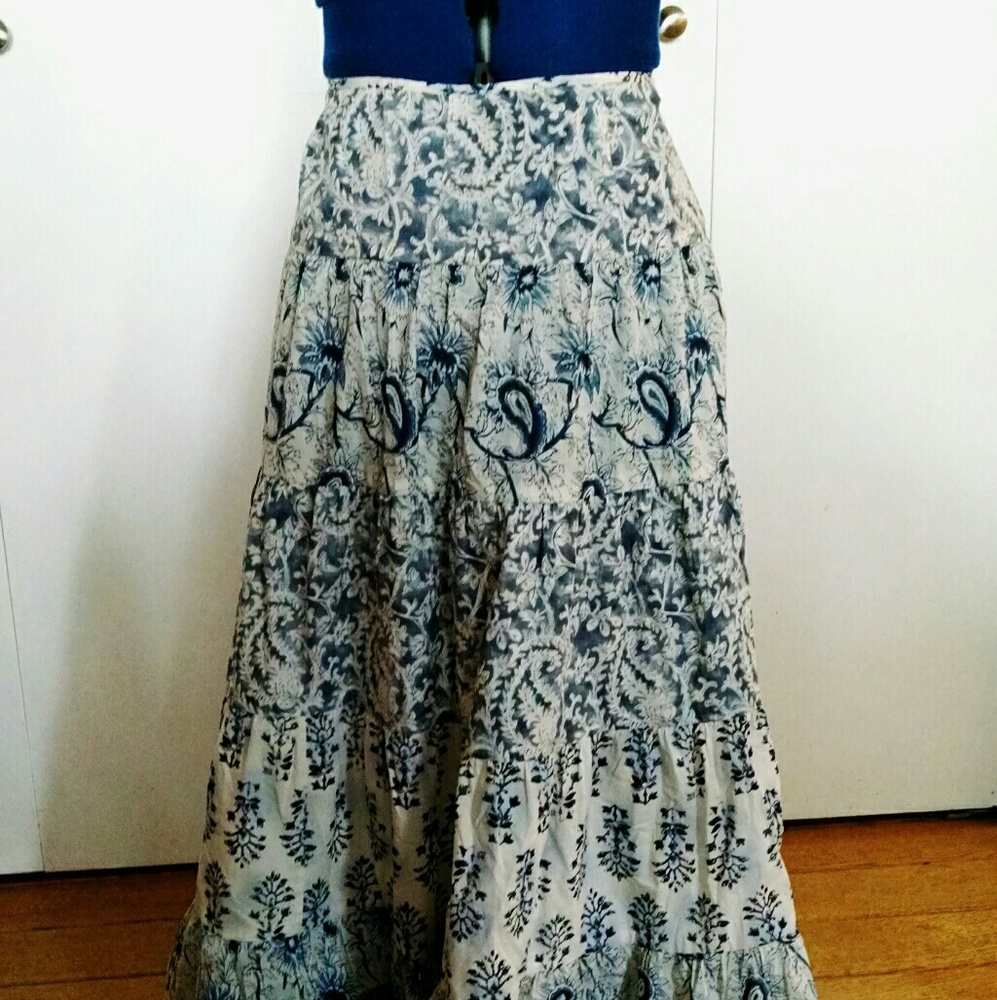 Long calico skirt (lightweight)