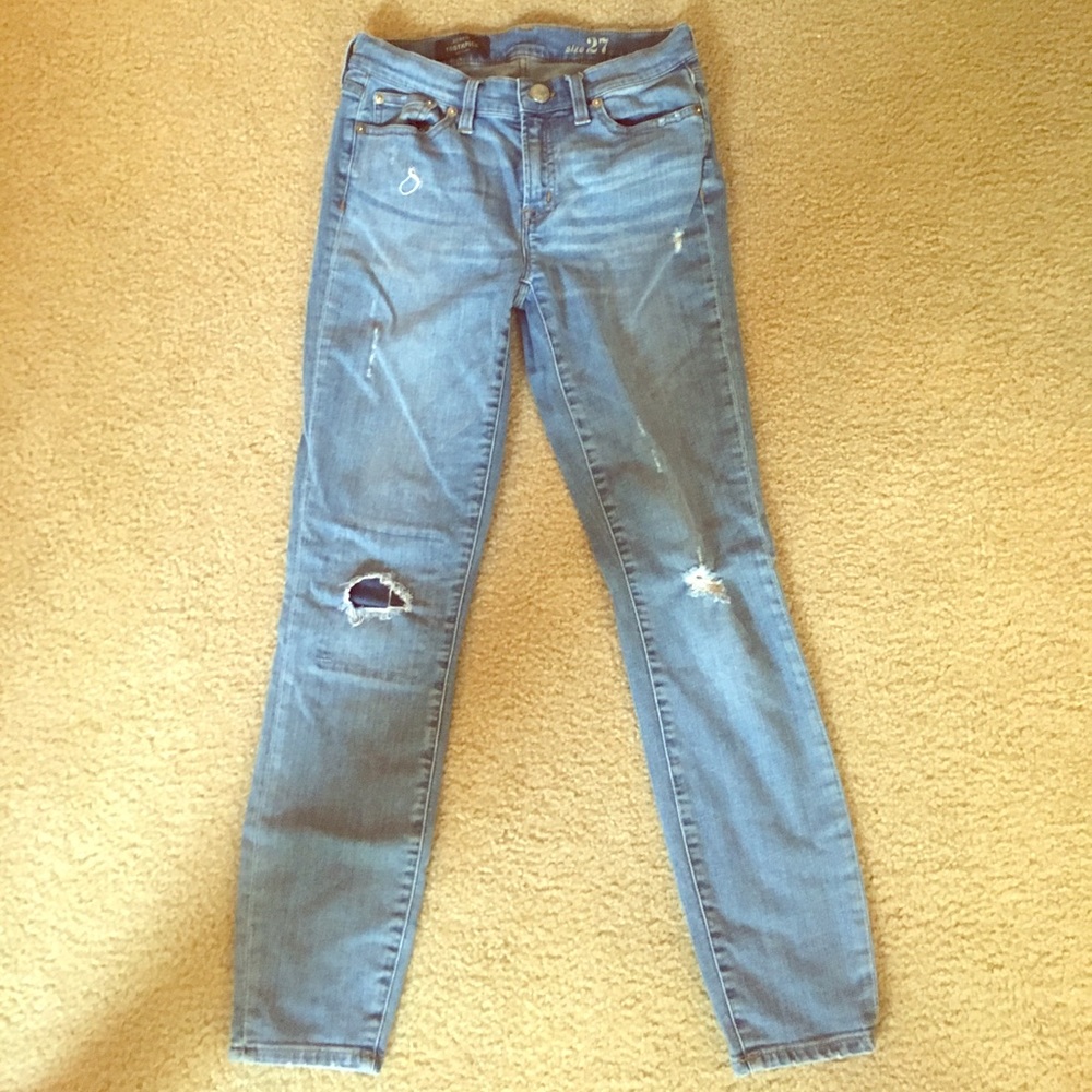 JCrew distressed skinny