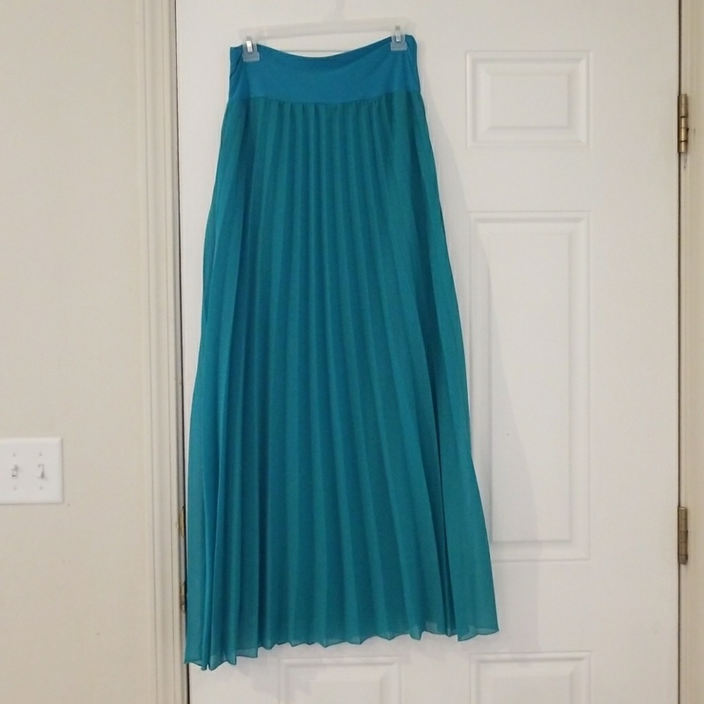 Teal maxi skirt