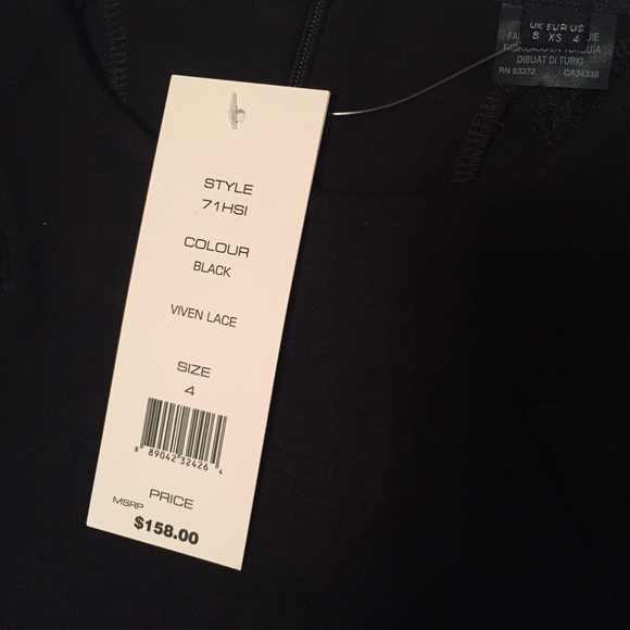 NEW French Connection Black Lace Dress Size 2 & 4 - Picture 3 of 8