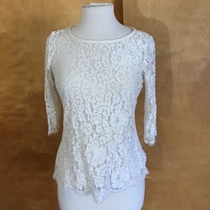 Floral lace top
