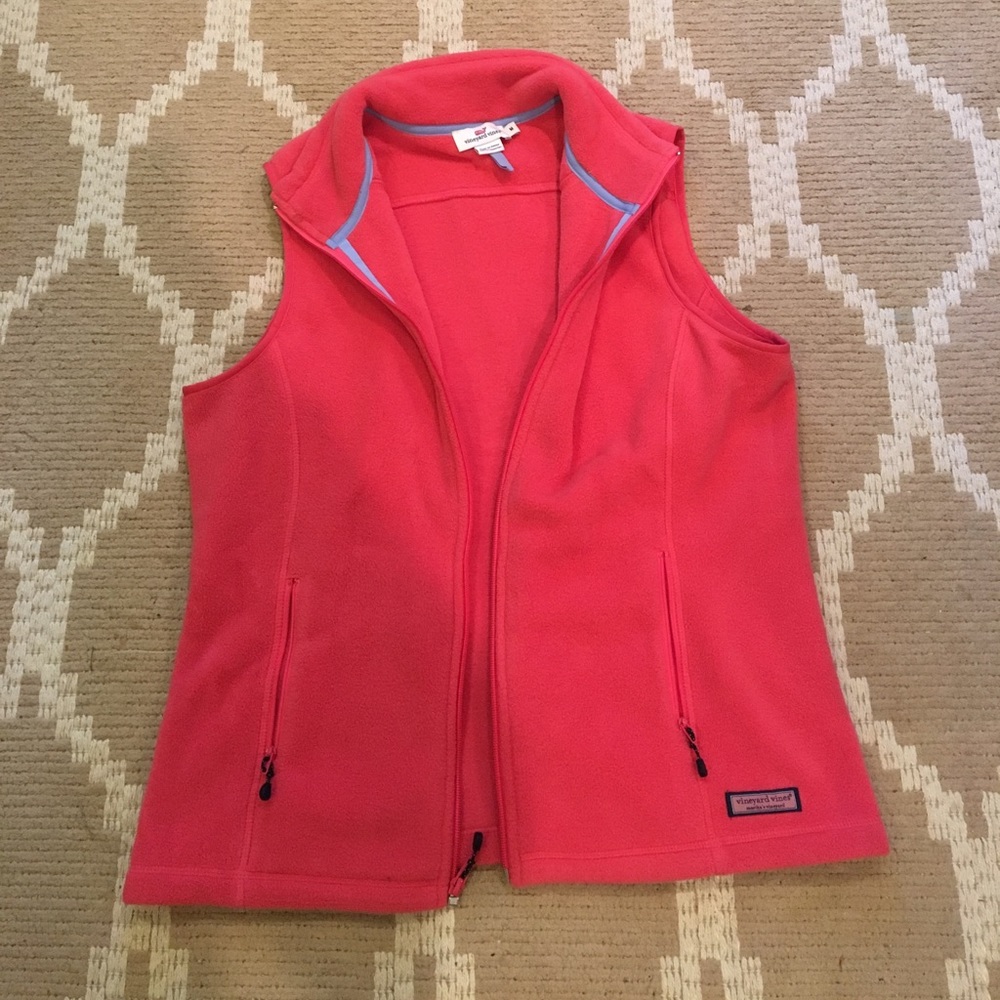 Vineyard Vines Pink Fleece Vest