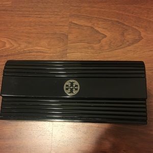 Black Tory Burch resin clutch