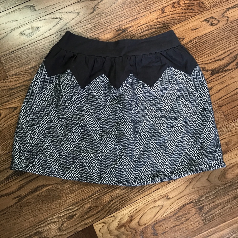 Black and white skirt