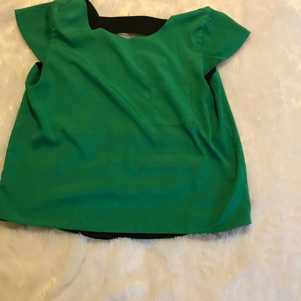 Kelly green shirt