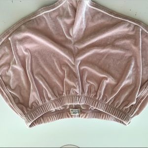 brandy melville velvet shorts