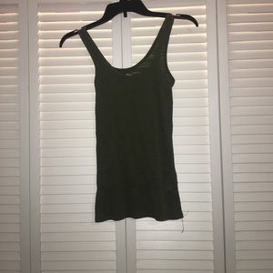 Army green tank top