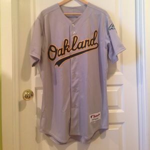 Gray Men's Oakland Athletics Jersey