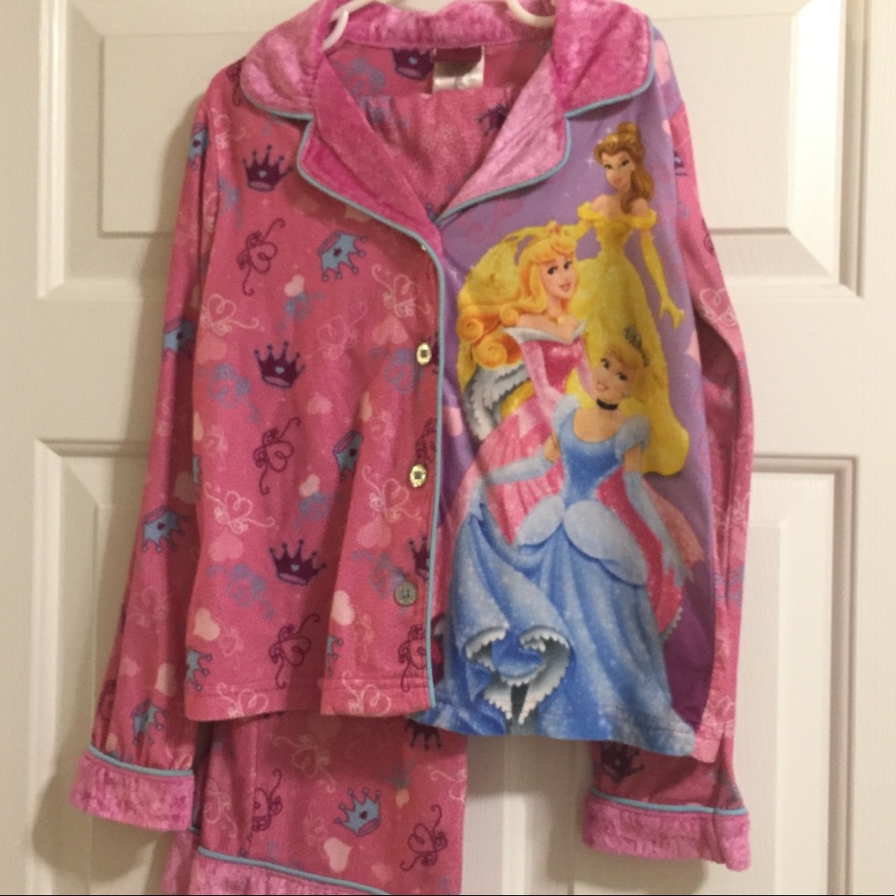 👸🏼 Girls 7/8 Disney Princess 2-pc Pajama Set
