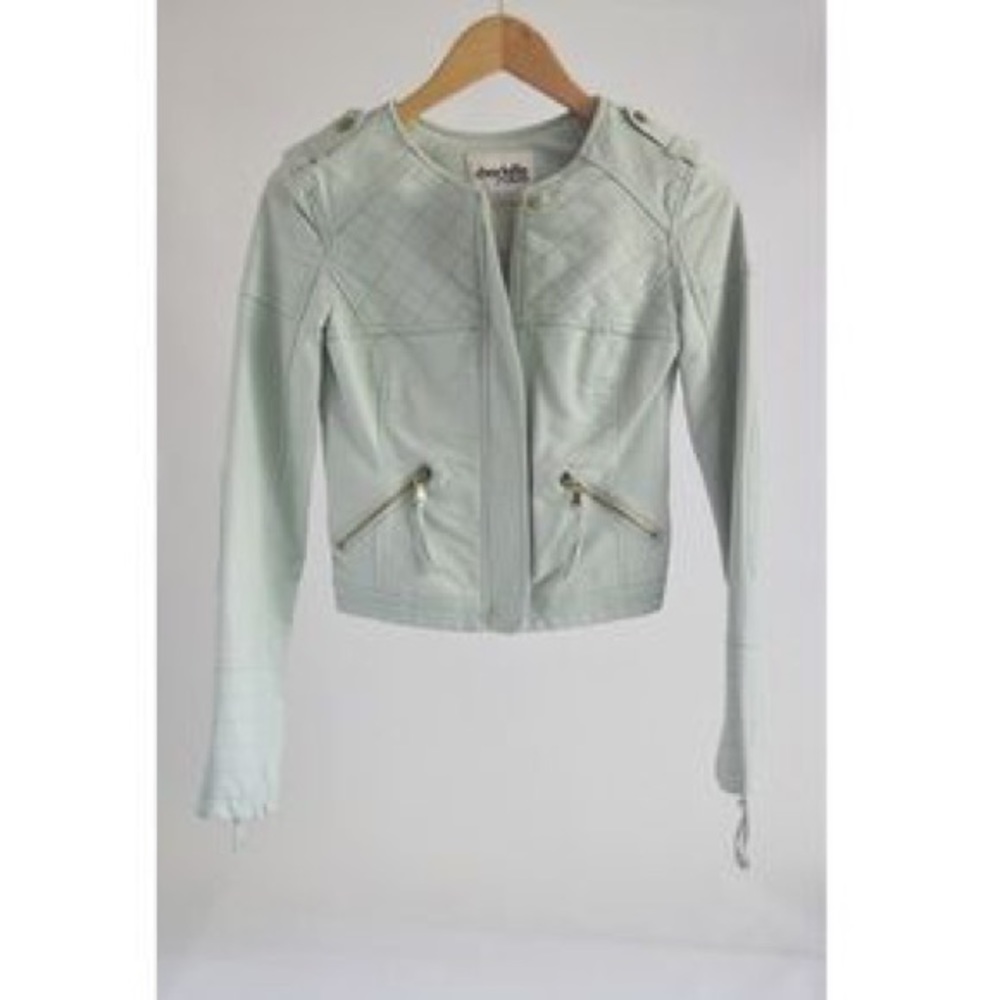 Mint Leather Jacket - image 2