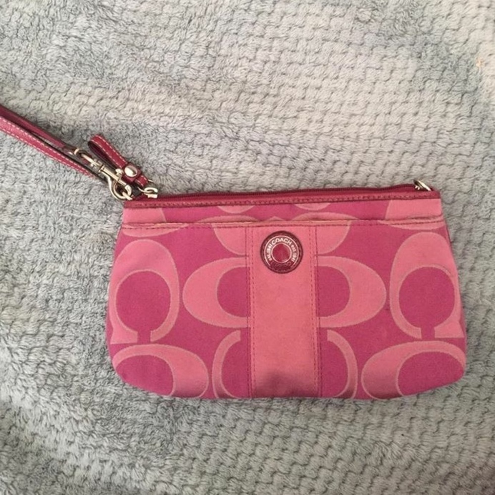 Coach clutch purse/wristlet