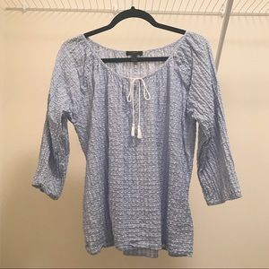 J Crew 3/4 Sleeve Blouse Size Medium