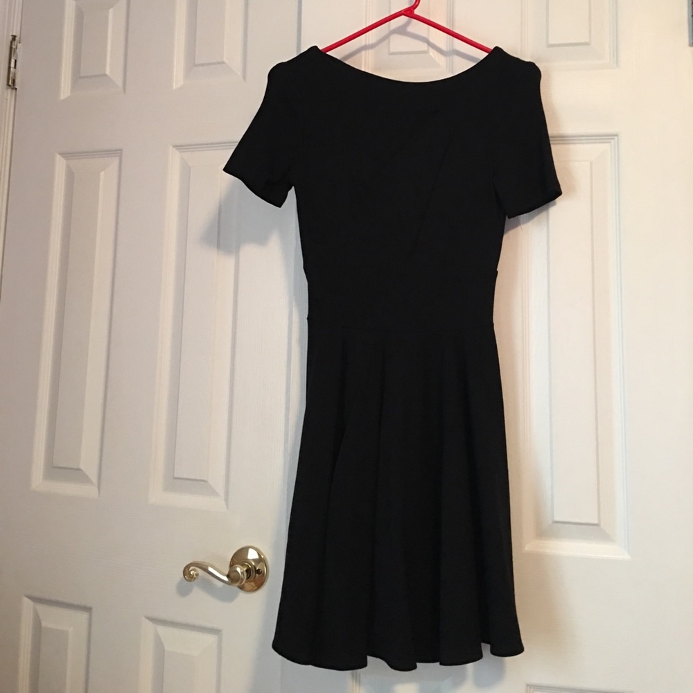 Black skater dress