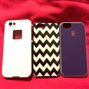 iPhone 6/6s bundle cases Lifeproof/KateSpade/Speck