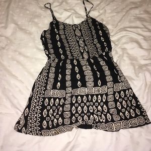 Black and cream Aztec romper