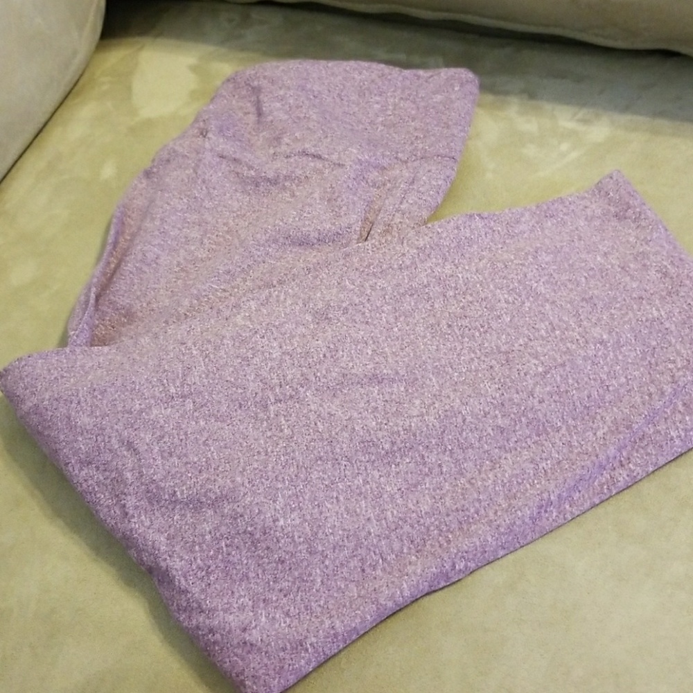 LuLaRoe OS leggings heathered purple
