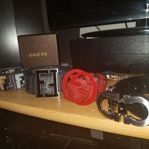 Real Designer belts Gucci farragamo fendi lue etc