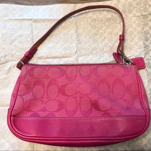 Coach hot pink bag