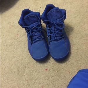 Blue Adidas shoes