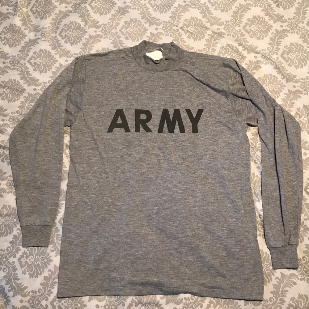 Army unisex Improved Physical Fitness Shirts. Used