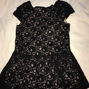 Black peplum top
