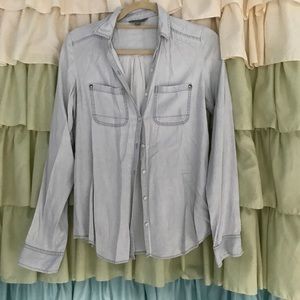 Extremely soft light blue wash button down