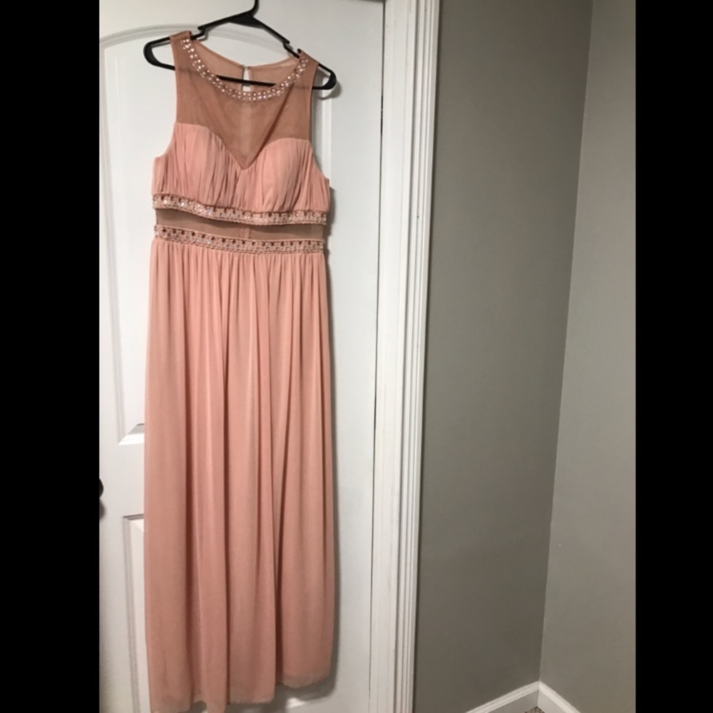 Mock Two Piece Prom Dress