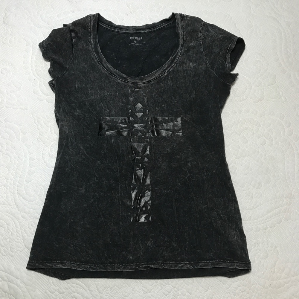 Express grey stone wash Tshirt